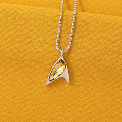 Star Trek X RockLove Yellow Crystal Delta Pendant (ONLINE ORDER ONLY)