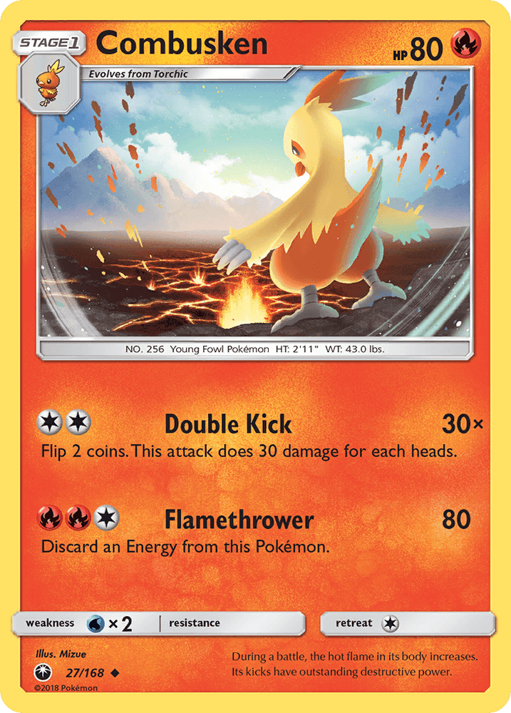 Combusken (27/168) [Sun & Moon: Celestial Storm] (Online Only)