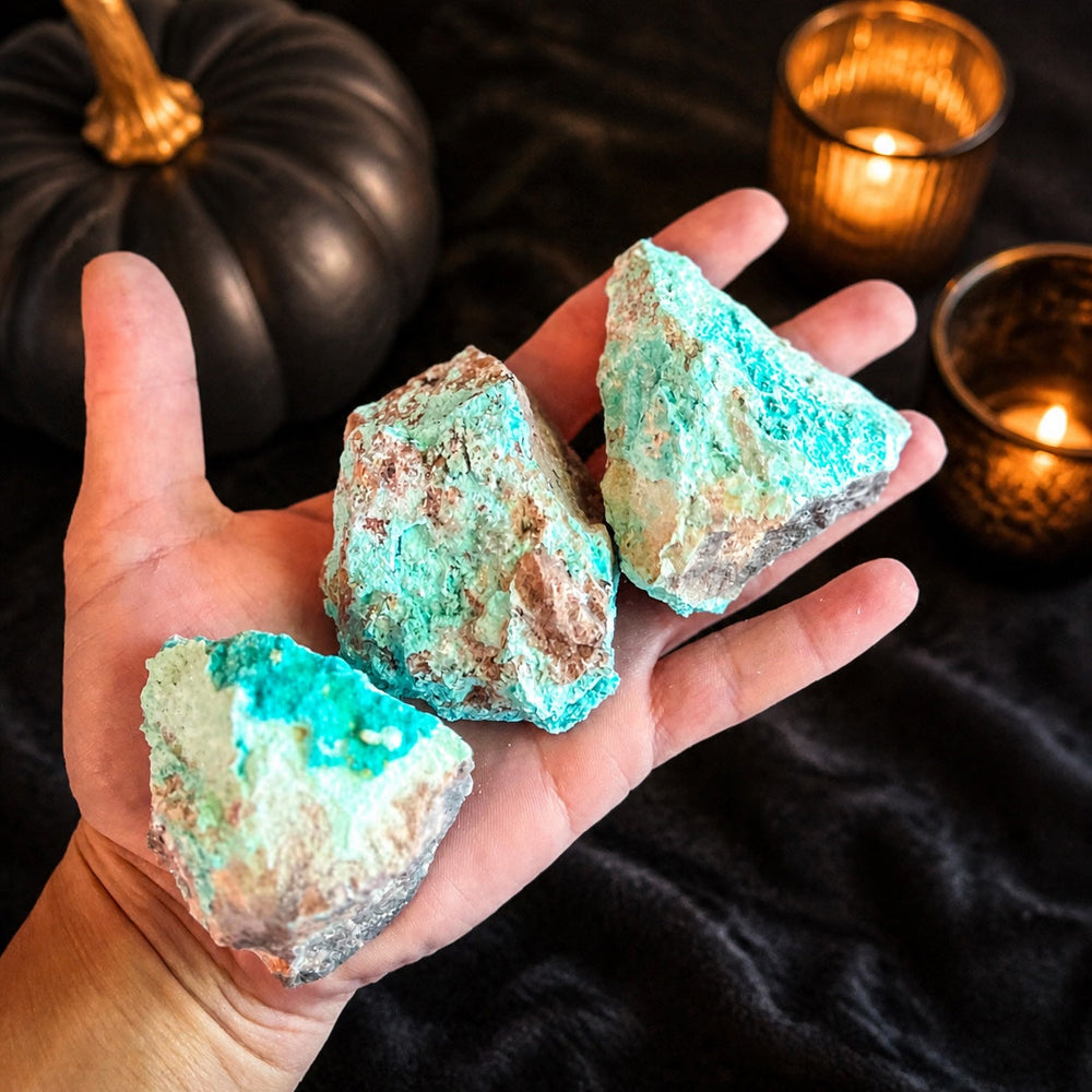 Raw Aurichalcite with Hemimorphite Specimens, USA Minerals