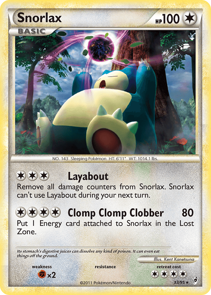 Snorlax (33/95) [HeartGold & SoulSilver: Call of Legends] (Online Only)