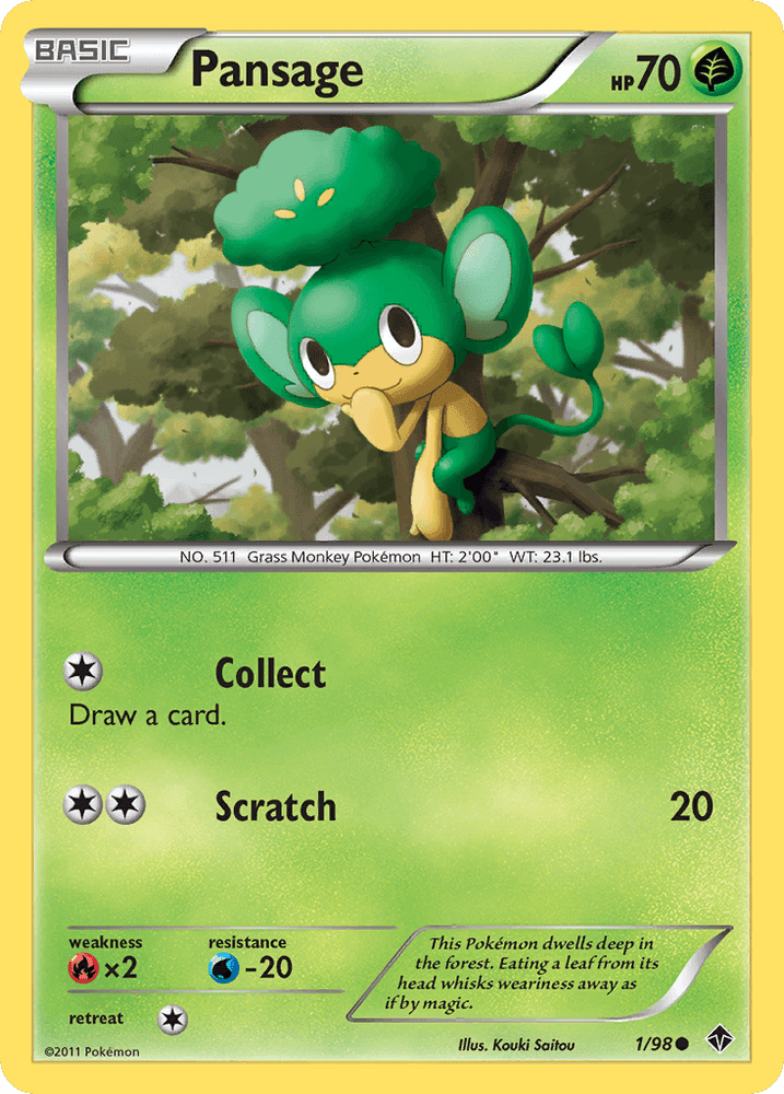Pansage (1/98) [Black & White: Emerging Powers] (Online Only)