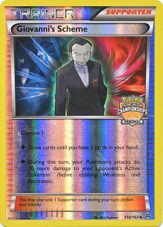 Giovanni's Scheme (138/162) (Championship Promo) [XY: BREAKthrough] (Online Only)
