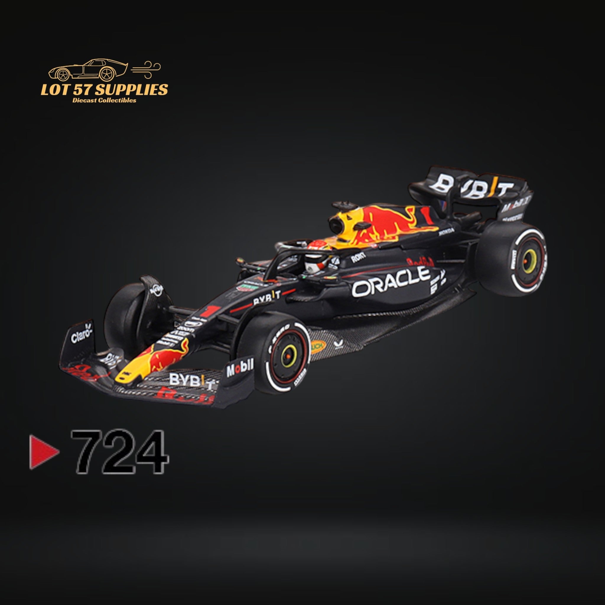 (Pre-Order) Mini-GT Oracle Red Bull Racing RB19 #1 Max Verstappen 2023 F1 2023 Bahrain GP Winner #724 1:64 MGT00724 (ONLINE ORDER ONLY)