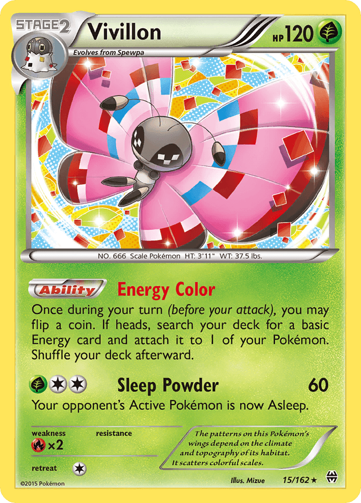 Vivillon (15/162) [XY: BREAKthrough] (Online Only)