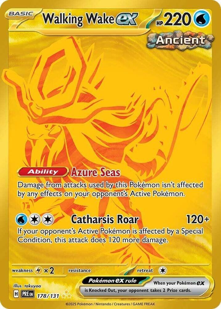 Walking Wake ex (178/131) [Scarlet & Violet: Prismatic Evolutions] (Online Only)