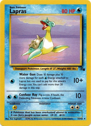 Lapras (25/62) [Fossil Unlimited] (Online Only)