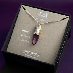 Star Wars X RockLove Mace Windu Kyber Crystal Necklace (ONLINE ORDER ONLY)