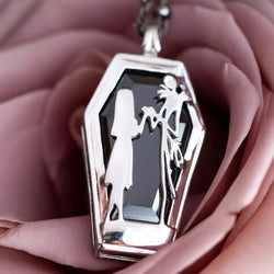 Disney X RockLove THE NIGHTMARE BEFORE CHRISTMAS Jack & Sally Necklace (ONLINE ORDER ONLY)