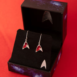 Star Trek X RockLove Red Crystal Delta Earrings (ONLINE ORDER ONLY)