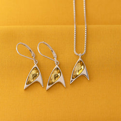 Star Trek X RockLove Yellow Crystal Delta Pendant (ONLINE ORDER ONLY)