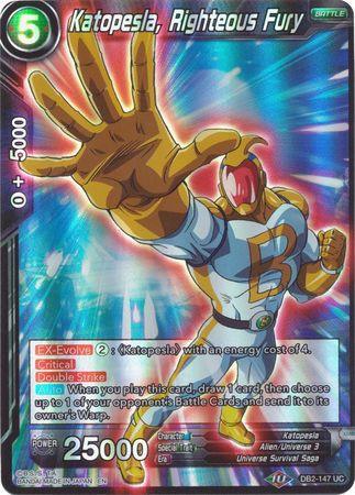 Katopesla, Righteous Fury (Reprint) (DB2-147) [Battle Evolution Booster] (ONLINE ORDER ONLY)