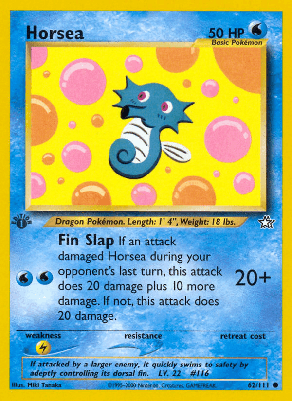 Horsea (62/111) [Neo Genesis 1st Edition] (Online Only)
