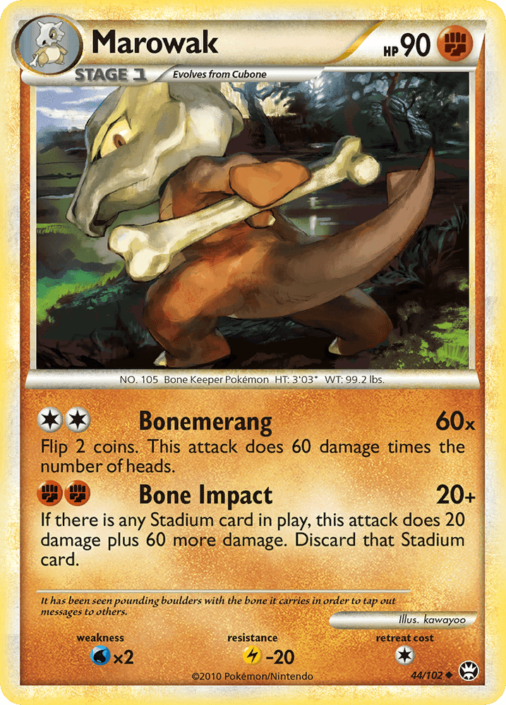Marowak (44/102) [HeartGold & SoulSilver: Triumphant] (Online Only)