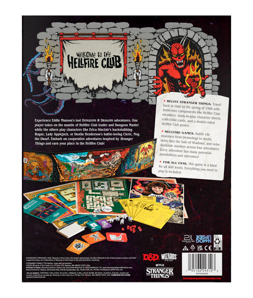Dungeons & Dragons: Stranger Things - Welcome to the Hellfire Club Box Set (ONLINE ORDER ONLY)