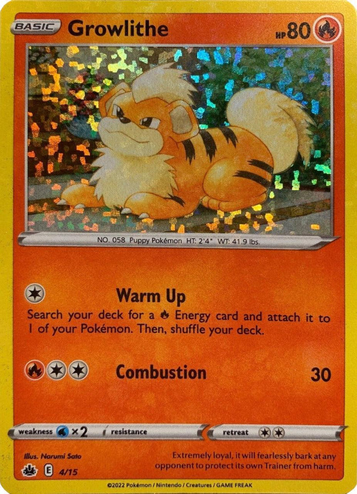 Growlithe (4/15) [McDonald's Promos: Match Battle] (Online Only)