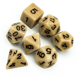 Brown Imitation Stone DND Dice RPG Resin Dice (46g) (Online Only)