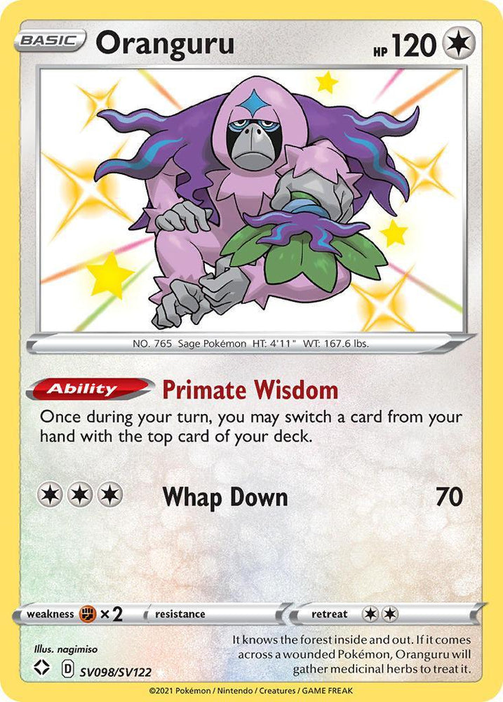 Oranguru (SV098/SV122) [Sword & Shield: Shining Fates] (Online Only)