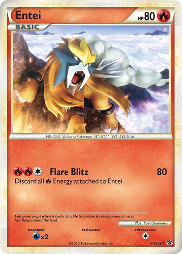 Entei (HGSS20) [HeartGold & SoulSilver: Black Star Promos] (Online Only)