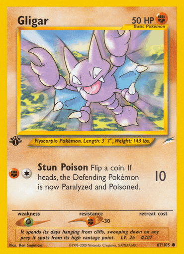 Gligar (67/105) [Neo Destiny 1st Edition] (Online Only)