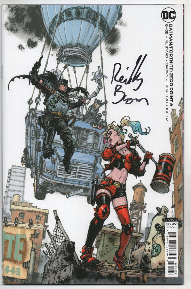 Batman Fortnite Zero Point #6 B Kim Jung Gi Variant SIGNED Reilly Brown (07/06/2021) Dc (ONLINE ORDER ONLY)