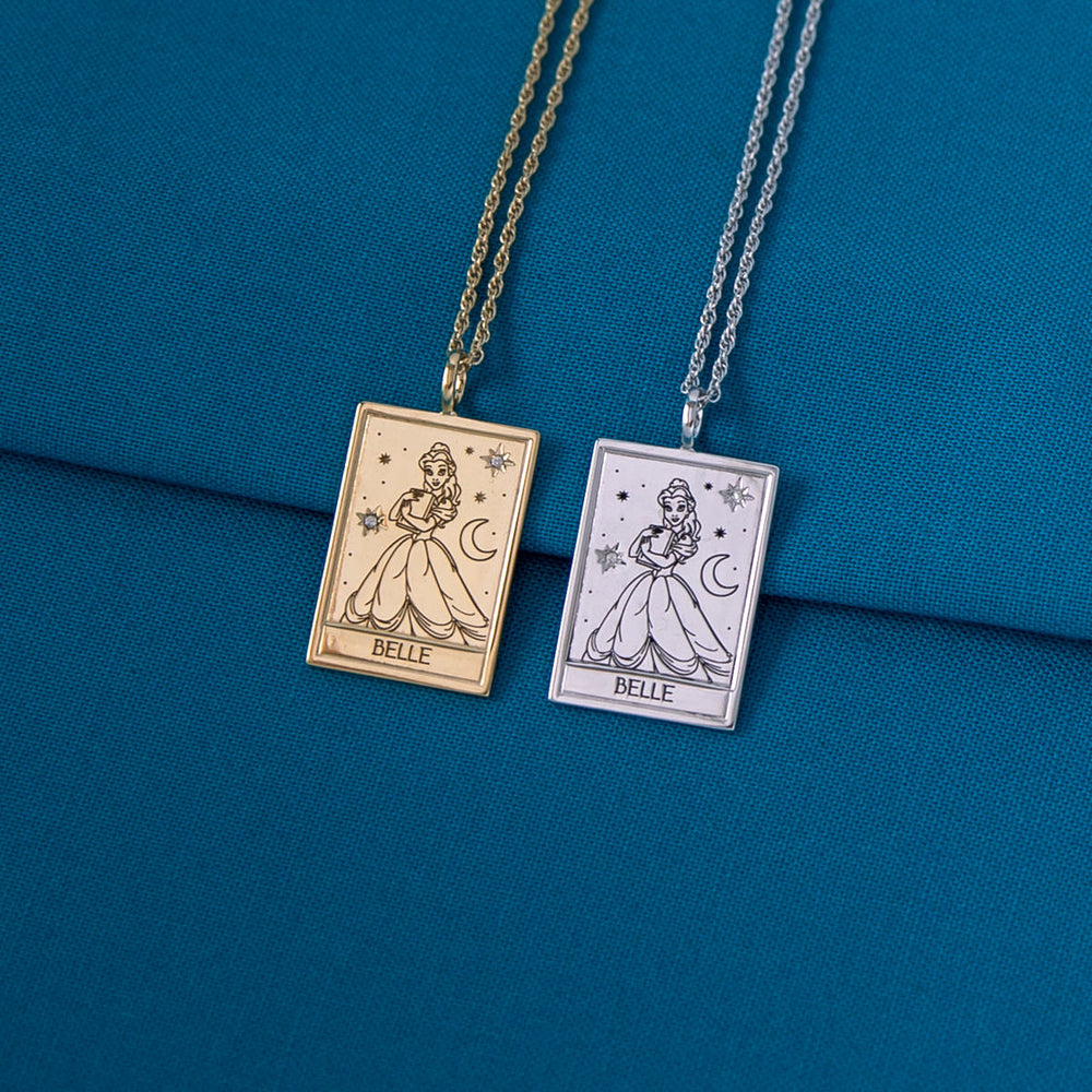 Disney X RockLove BEAUTY AND THE BEAST Belle Tablet Necklace (ONLINE ORDER ONLY)