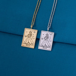 Disney X RockLove BEAUTY AND THE BEAST Belle Tablet Necklace (ONLINE ORDER ONLY)