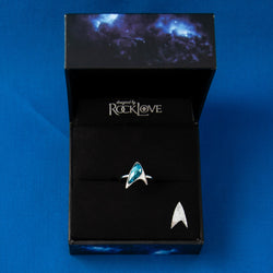 Star Trek X RockLove Blue Crystal Delta Ring (ONLINE ORDER ONLY)