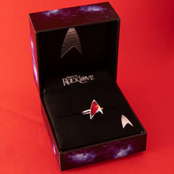 Star Trek X RockLove Red Crystal Delta Ring (ONLINE ORDER ONLY)