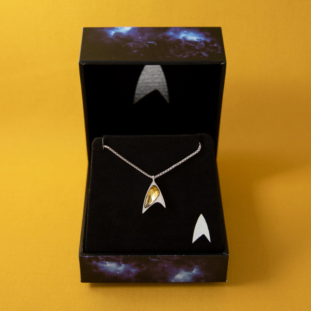 Star Trek X RockLove Yellow Crystal Delta Pendant (ONLINE ORDER ONLY)