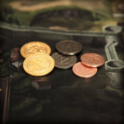 50 Metal Coin Board Game Upgrade Set (Medieval Coins) (ONLINE ORDER ONLY)