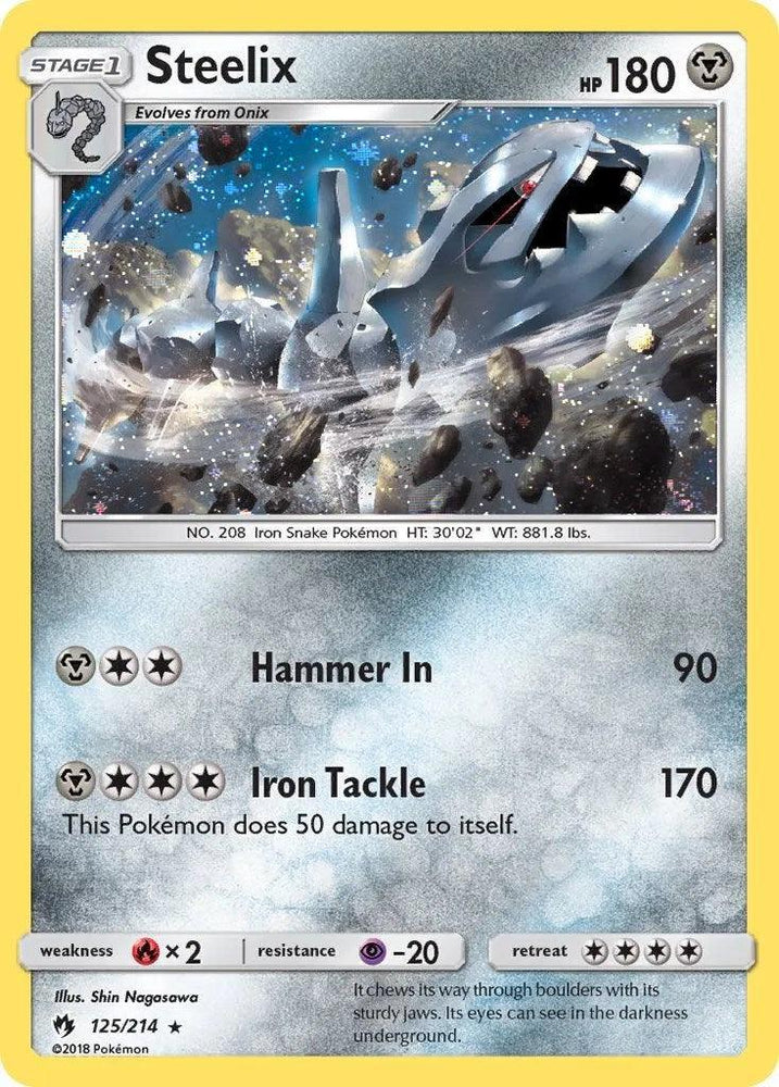 Steelix (125/214) (Cosmos Holo) [Sun & Moon: Lost Thunder] (Online Only)