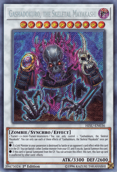 Gashadokuro, the Skeletal Mayakashi [HISU-EN036] Secret Rare (ONLINE ORDER ONLY)