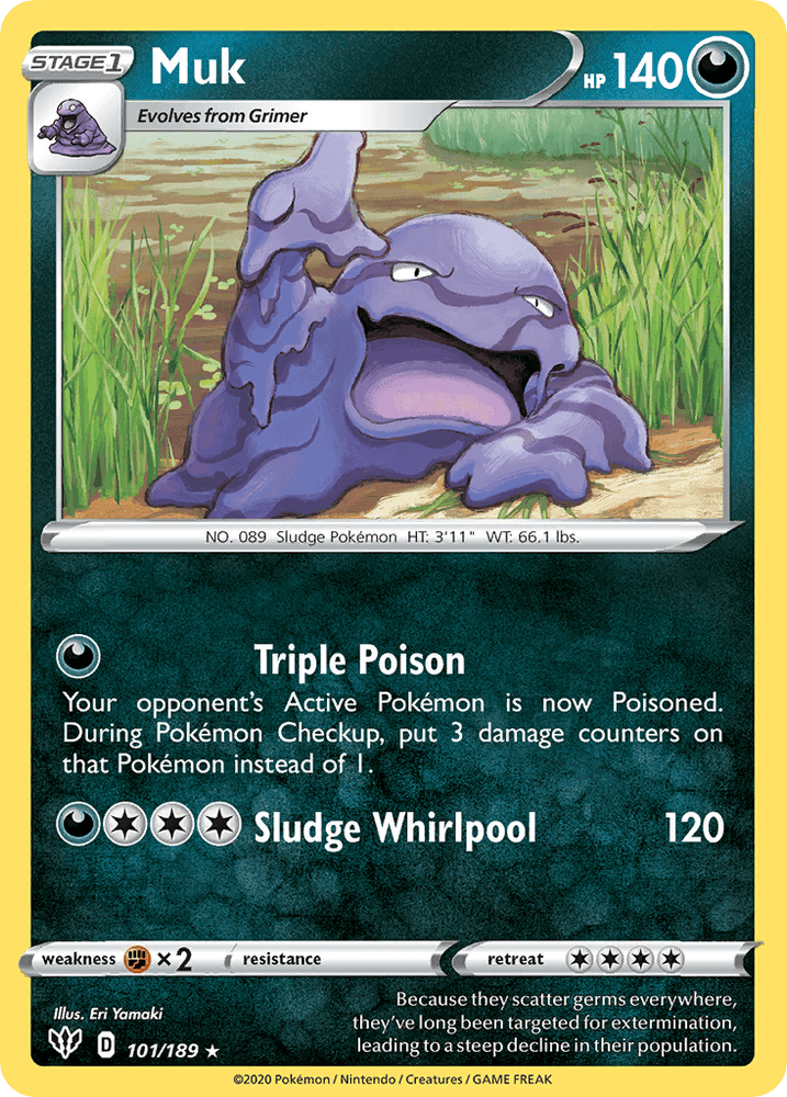 Muk (101/189) [Sword & Shield: Darkness Ablaze] (Online Only)