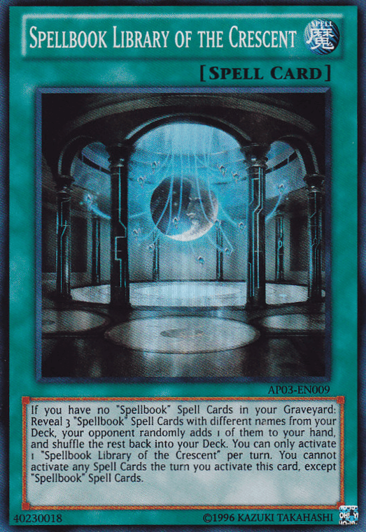 Spellbook Library of the Crescent [AP03-EN009] Super Rare (ONLINE ORDER ONLY)