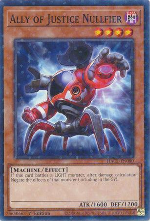 Ally of Justice Nullfier (Duel Terminal) [HAC1-EN080] Common (ONLINE ORDER ONLY)
