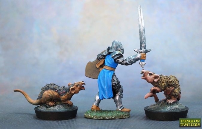 Bones Dungeon Dwellers: Giant Tomb Rats (6) (ONLINE ORDER ONLY)