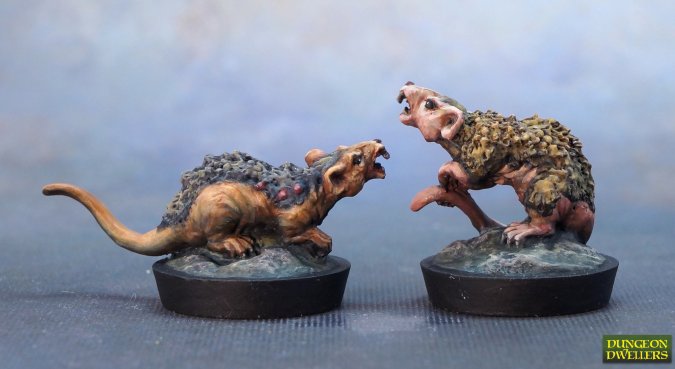 Bones Dungeon Dwellers: Giant Tomb Rats (6) (ONLINE ORDER ONLY)