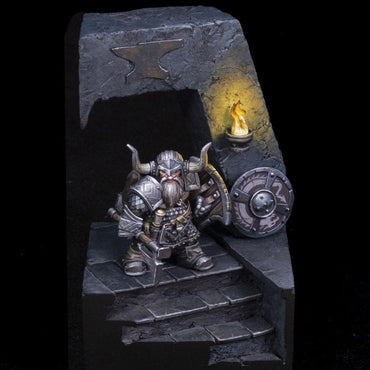 Bones Dungeon Dwellers: Dromn Ironsworn, Dwarf Warrior (ONLINE ORDER ONLY)