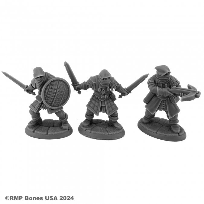 Bones Dungeon Dwellers: Bandits - Human Brigands (3) (ONLINE ORDER ONLY)