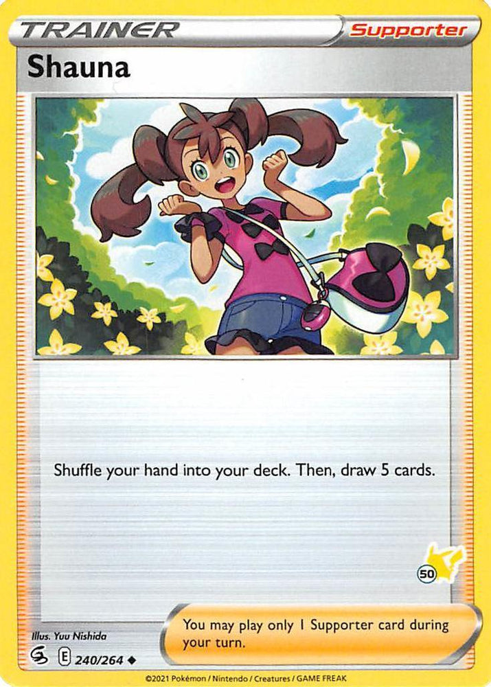 Shauna (240/264) (Pikachu Stamp #50) [Battle Academy 2022] (Online Only)