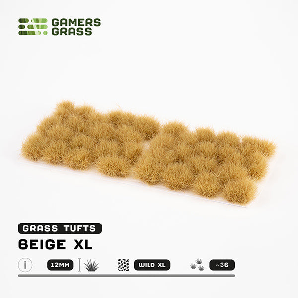Gamers Grass Tufts: Beige XL 12mm- Wild XL (ONLINE ORDER ONLY)