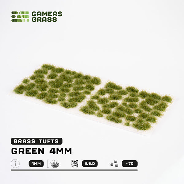 Gamers Grass Tufts: Green 4mm- Wild (ONLINE ORDER ONLY)