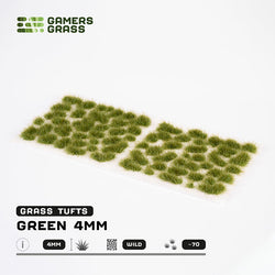 Gamers Grass Tufts: Green 4mm- Wild (ONLINE ORDER ONLY)