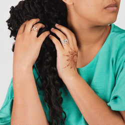 Disney X RockLove DISNEY MOANA Moana Hibiscus Stacker Rings (ONLINE ORDER ONLY)