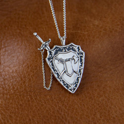 Dungeons and Dragons X RockLove Fighter Sword and Shield Necklace (ONLINE ORDER ONLY)