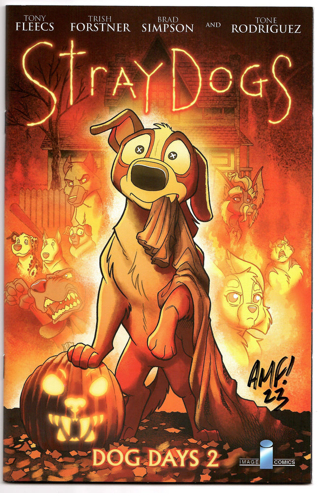 Stray Dogs Dog Days #2 (Of 2) B SIGNED Tony Fleecs Horror Movie Variant Trick R Treat (01/26/2022) Image (ONLINE ORDER ONLY)