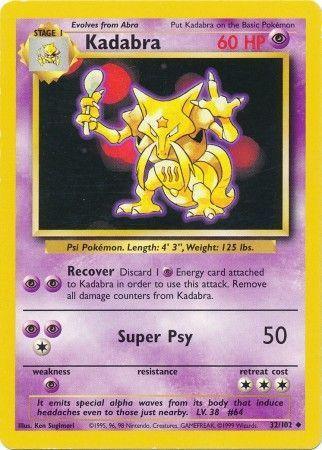 Kadabra (32/102) [Base Set Unlimited] (Online Only)