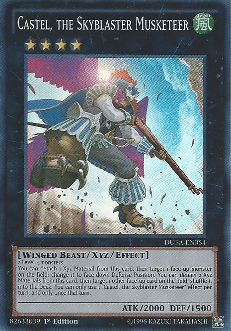 Castel, the Skyblaster Musketeer [DUEA-EN054] Super Rare (ONLINE ORDER ONLY)