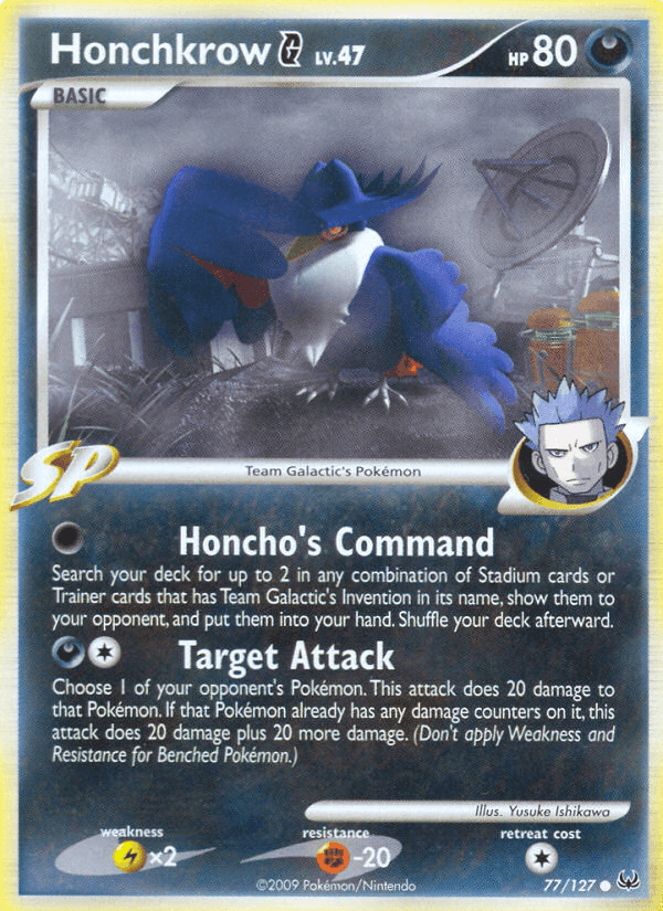 Honchkrow G (77/127) [Platinum: Base Set] (Online Only)