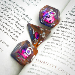 Demon Eye Dragon Eye Dice 7-Dice Set Resin Dungeons and Dragons Dice (Online Only)